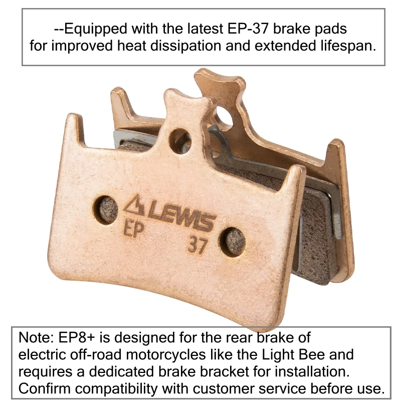 PureTrek EP8-II Axial Cylinder 8 Pistons Hydraulic Disc Brake for Surron Light Bee