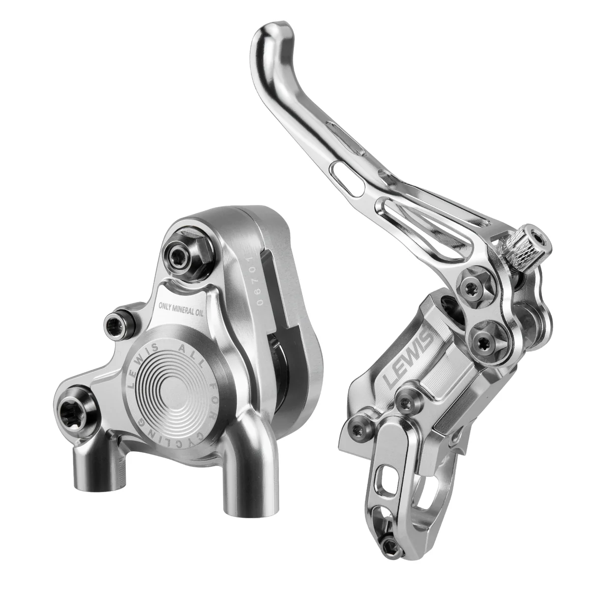 PureTrek LV-BB Flat Mount Caliper Radial Cylinder 2 Pistons Hydraulic Disc Brake