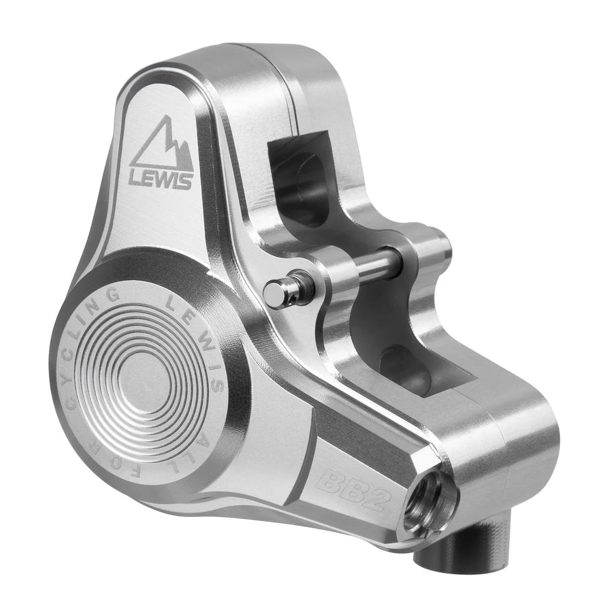 PureTrek LV-BB Flat Mount Caliper Radial Cylinder 2 Pistons Hydraulic Disc Brake