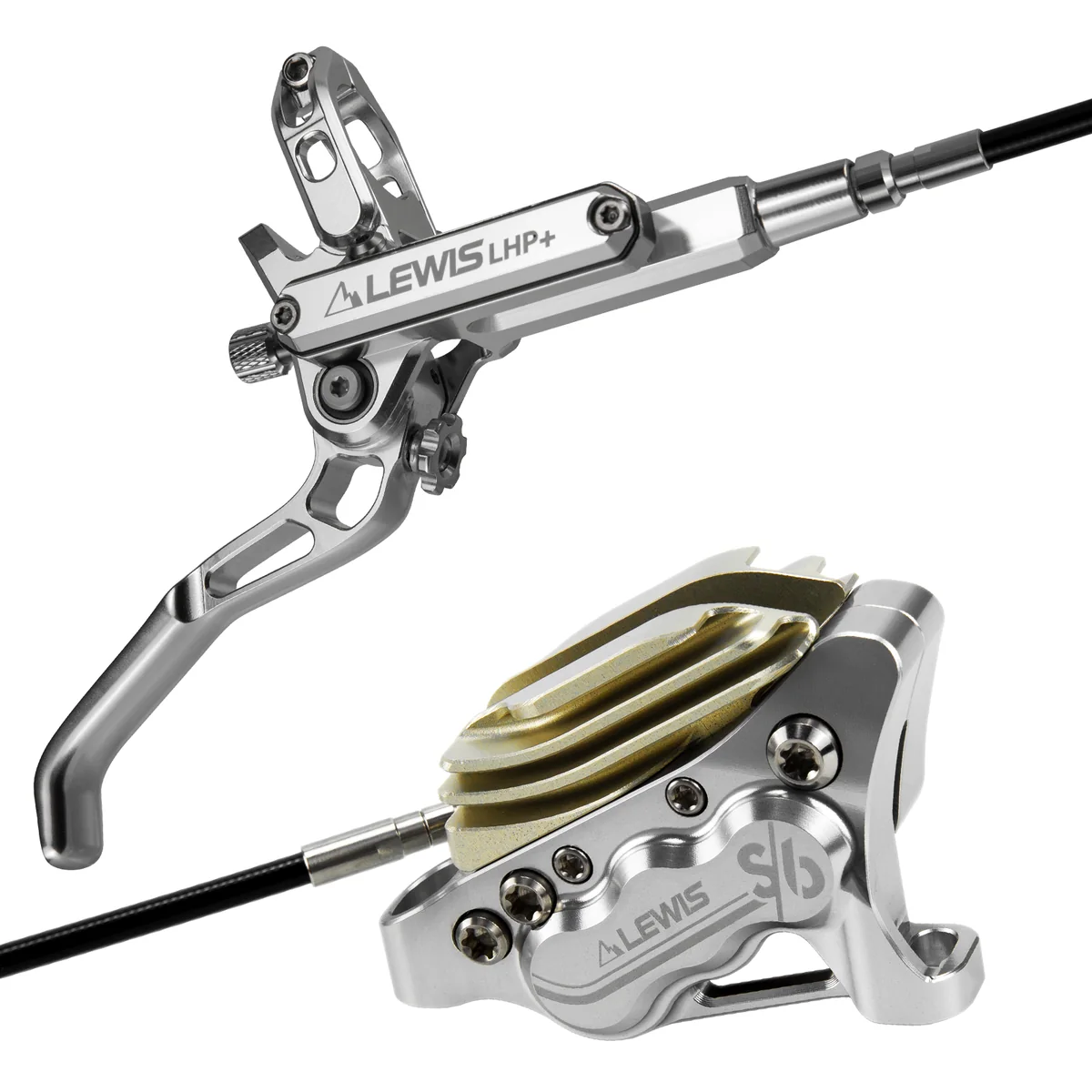 PureTrek LHP+ S6 Axial Cylinder 6 Pistons Hydraulic Disc Brake With Cooling Fins