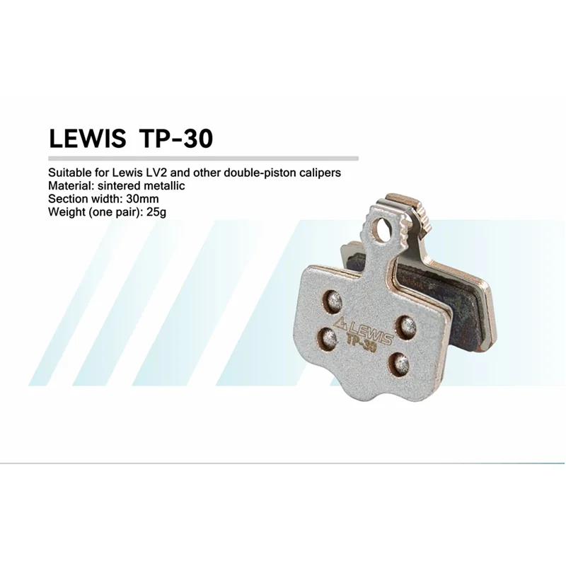 PureTrek TP series Sintered Metallic Brake pads For LV2/LV4/LH4/LHT