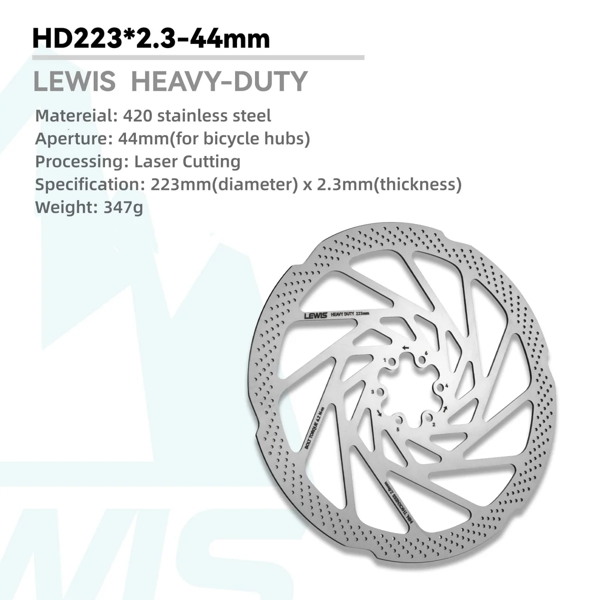 PureTrek HEAVY DUTY Disc Brake Rotor 2.3mm Thick For Mountain Bike