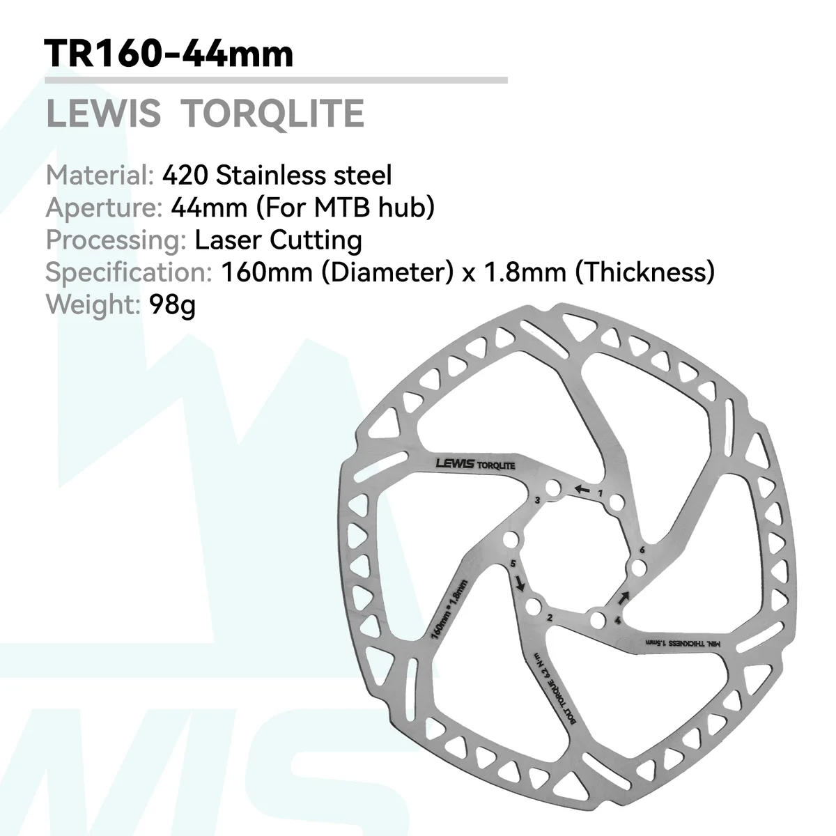 PureTrek TORQLITE Disc Brake Rotor 1.8mm Thick For Road Bike