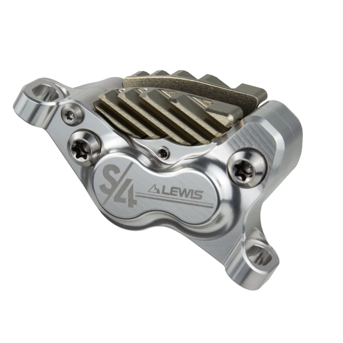 PureTrek LHP S4 Axial Cylinder 4 Pistons Hydraulic Disc Brake With Cooling Fins