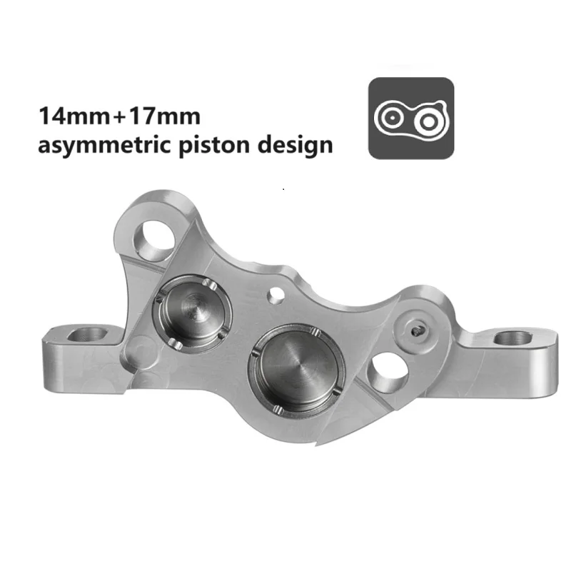 PureTrek LH4 Axial Cylinder 4 Pistons Hydraulic Disc Brake
