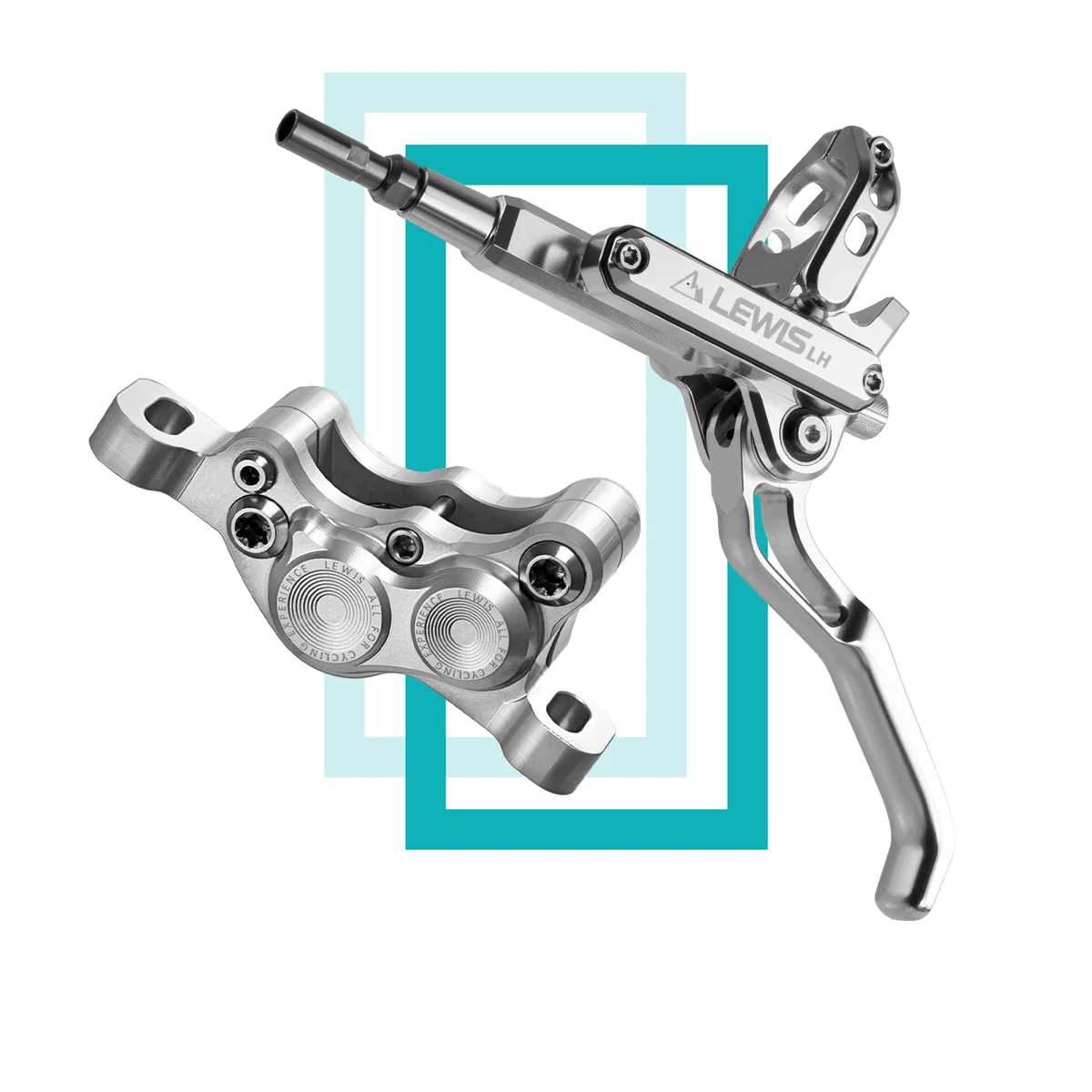 PureTrek LH4 Axial Cylinder 4 Pistons Hydraulic Disc Brake