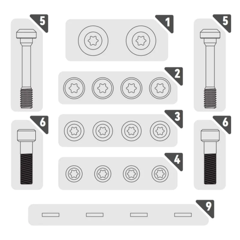 PureTrek Titanium Ti Bolt Upgrade Kit (LHP+-U4/LHP-S4/LH4)