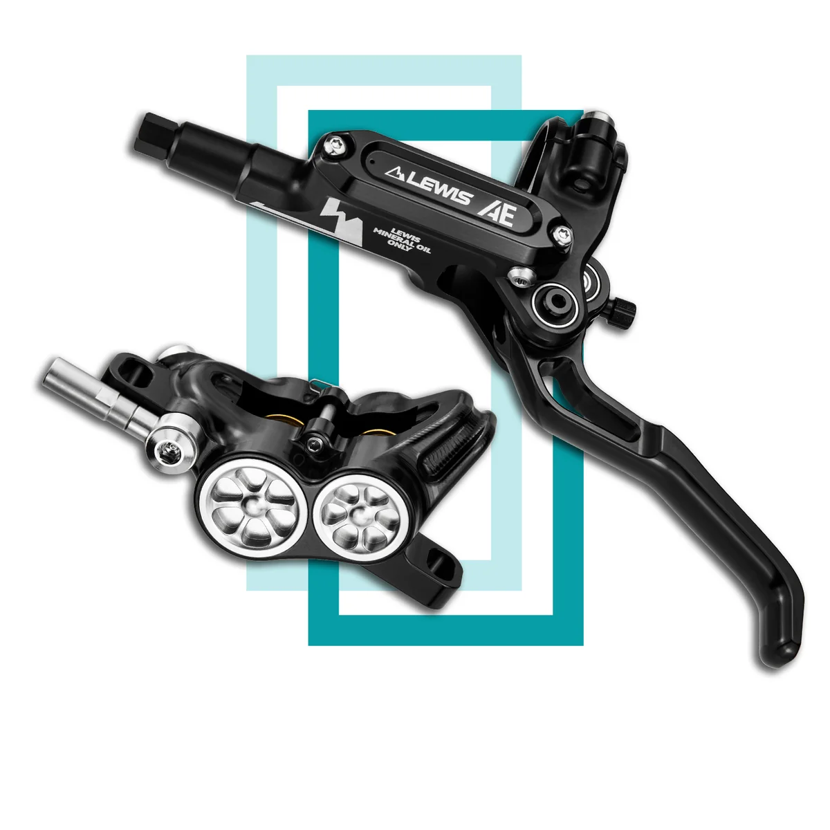 PureTrek AE Axial Cylinder 4 Pistons Hydraulic Disc Brake
