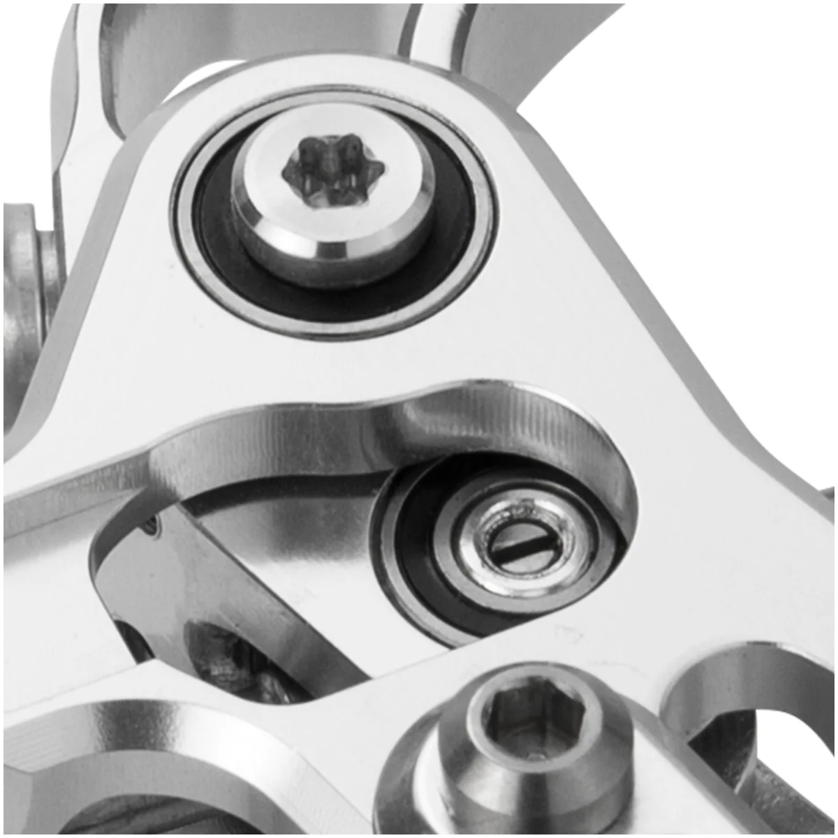PureTrek LHP S4 Axial Cylinder 4 Pistons Hydraulic Disc Brake With Cooling Fins