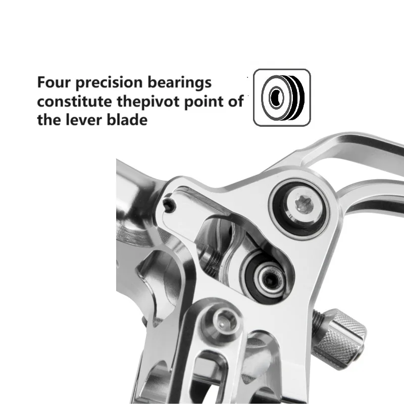 PureTrek LH4 Axial Cylinder 4 Pistons Hydraulic Disc Brake