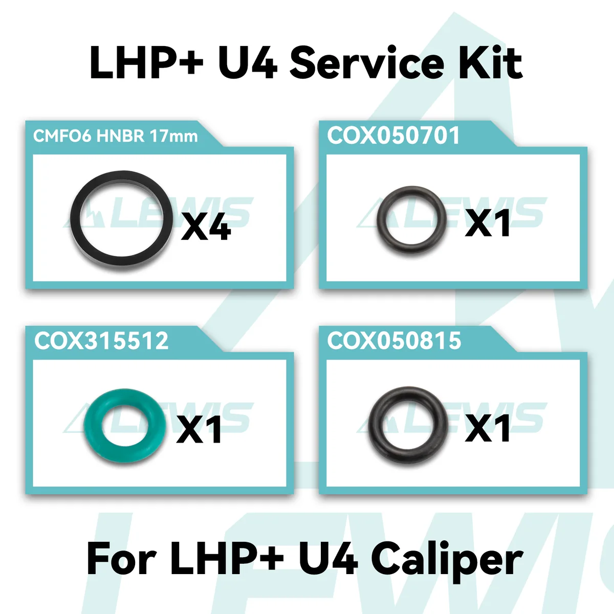 PureTrek LHP+U4 Service Kit For LHP+U4 Lever And Caliper