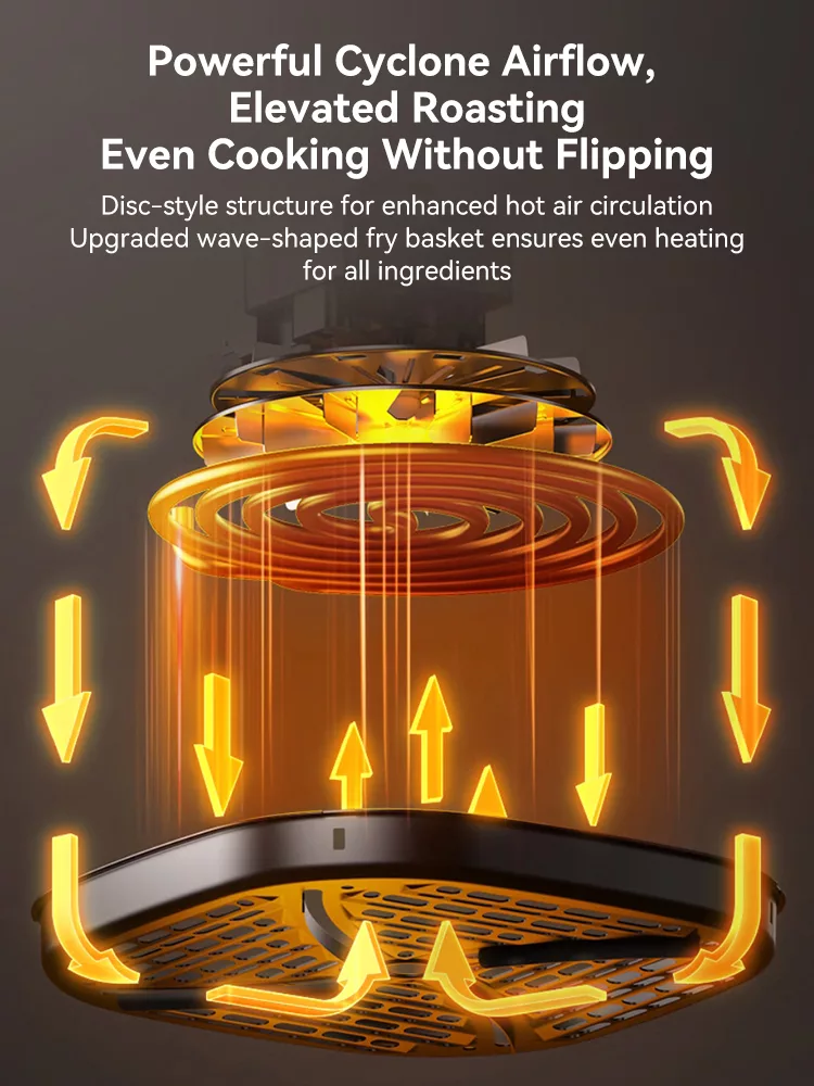 TQIU Air Fryer V4 Digital Control Panel 5L Double Heating - product image 4