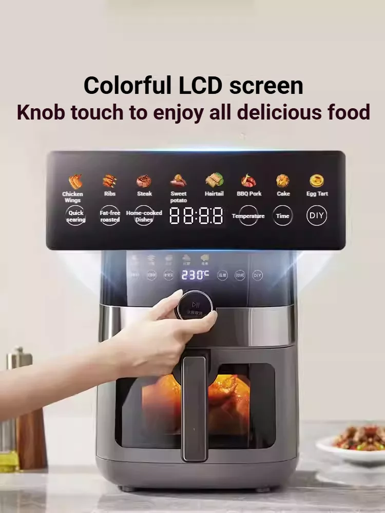 TQIU Air Fryer S4 Digital Control Panel 6L Double Heating - product image 4