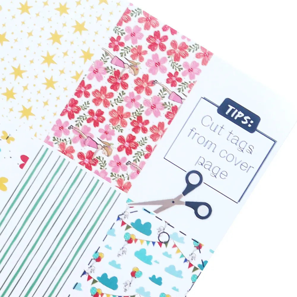 Cute 12-Inch Scrapbook Album Background Paper Small Journal Keep Adore