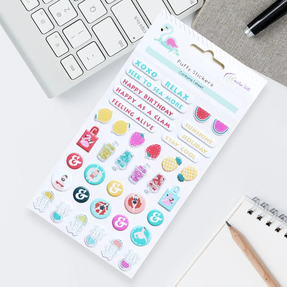 Holiday Foam Stickers Scrapbook Journal Collage Album Keep Adore