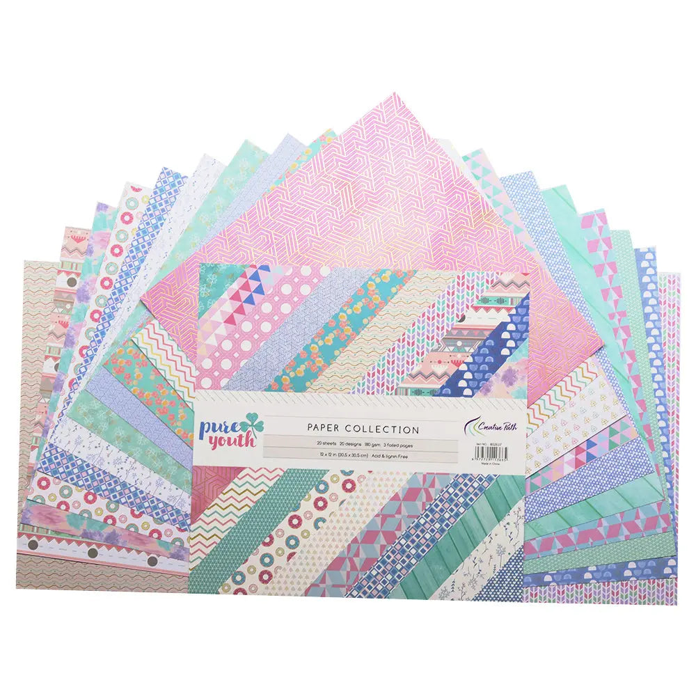 Pink 12-Inch Scrapbook Album Background Paper Journal Keep Adore