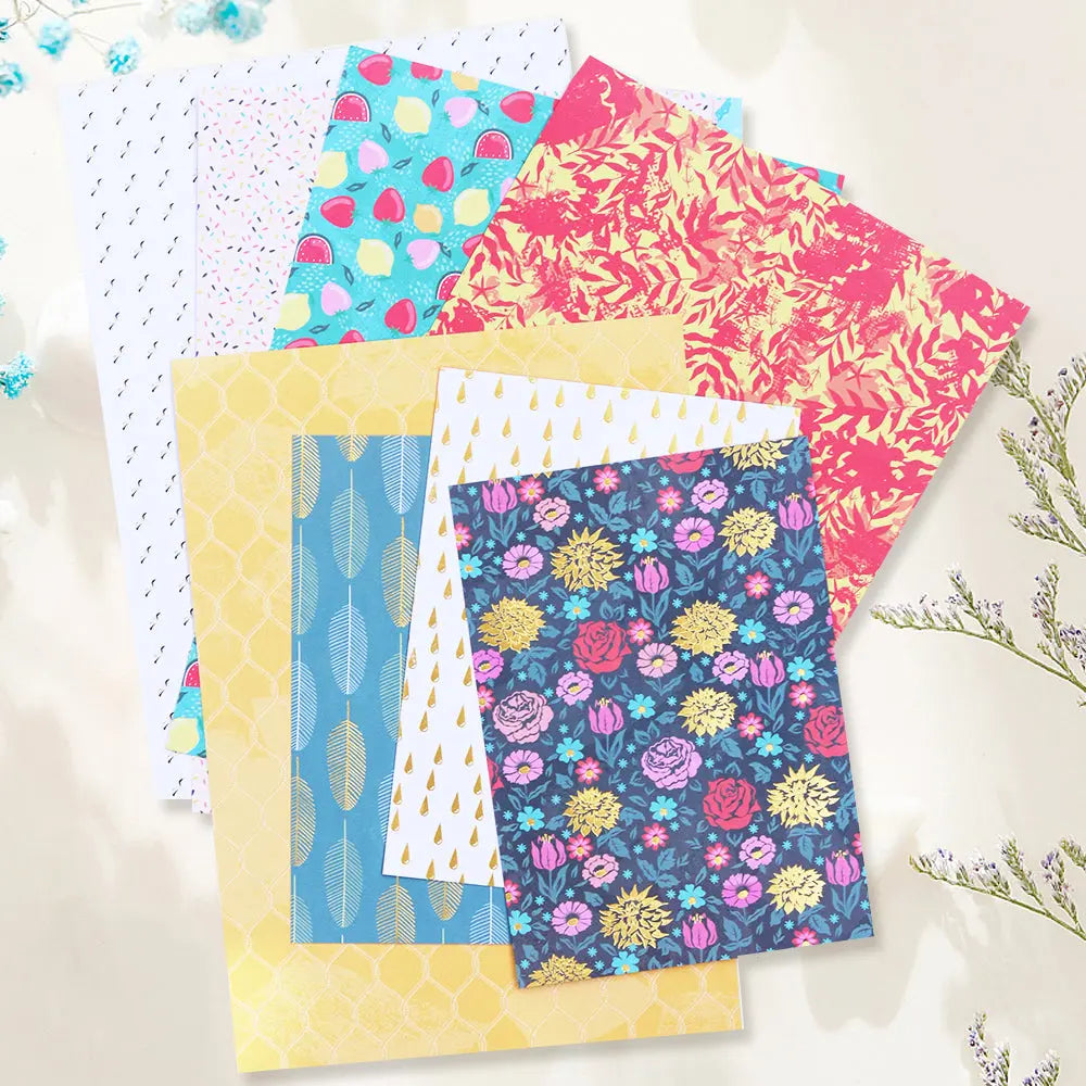 Holiday Background Paper Mixed Floral Paper Keep Adore