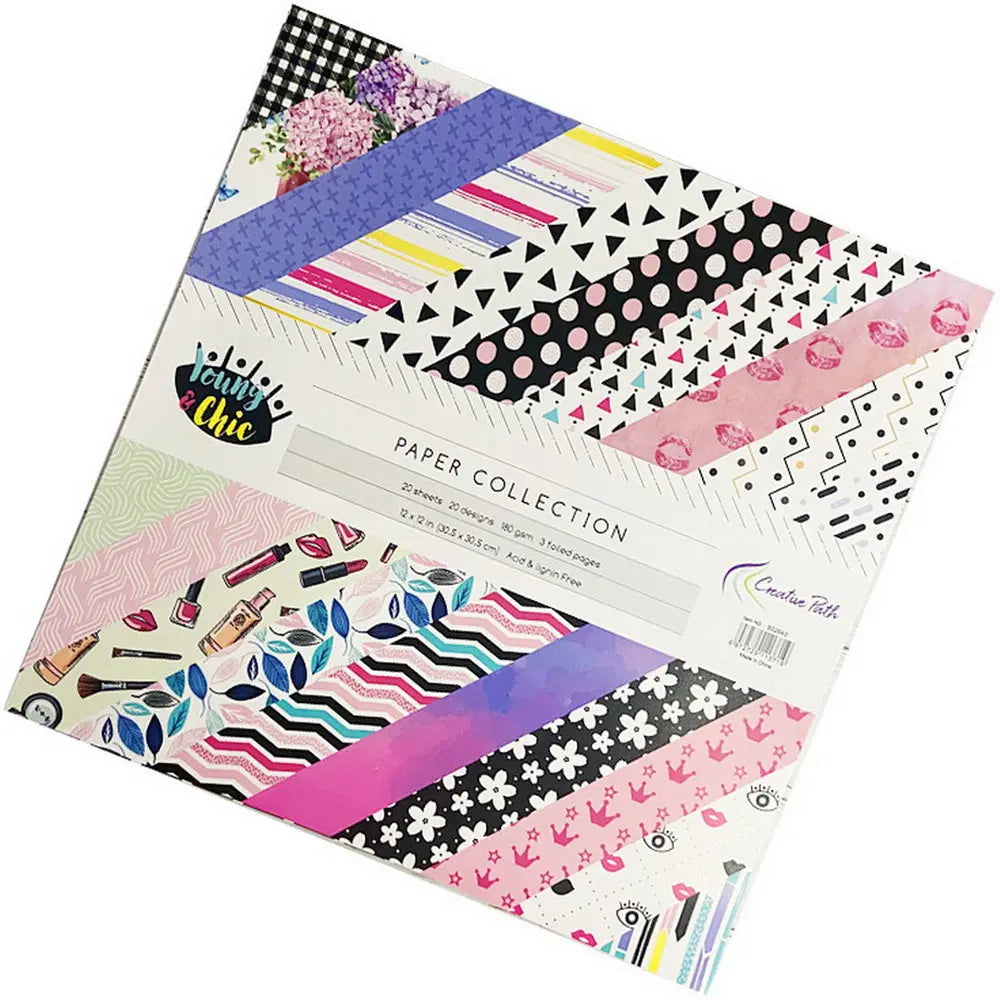 12-Inch Scrapbook Album Background Paper Keep Adore