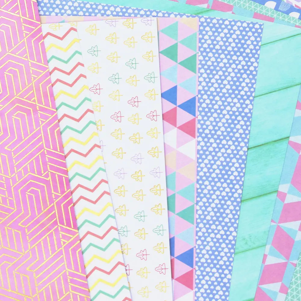 Pink 12-Inch Scrapbook Album Background Paper Journal Keep Adore