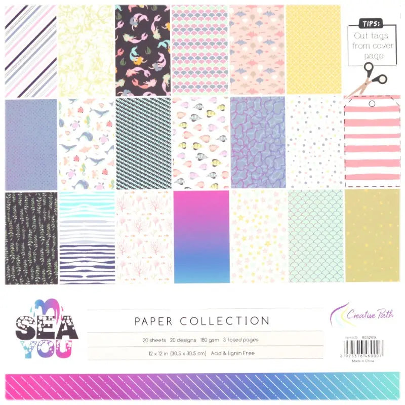 Ocean Sea Wind 6-Inch Scrapbook Album Background Paper Journal Keep Adore