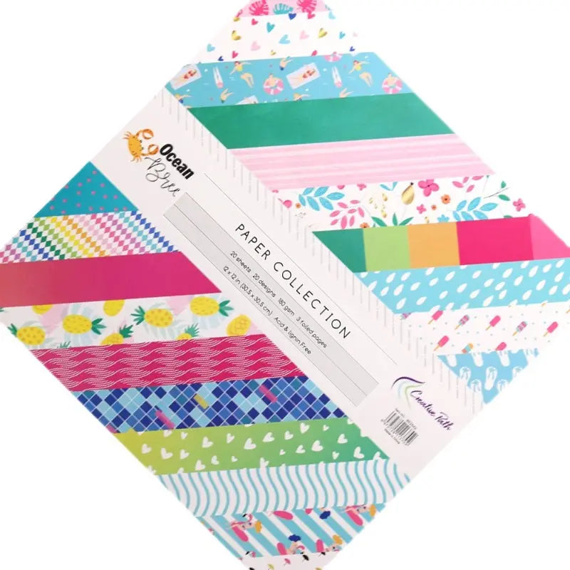 Summer Beach Wind 12-Inch Scrapbook Album Journal Keep Adore