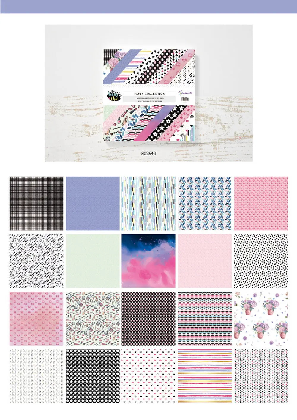 12-Inch Scrapbook Album Background Paper Keep Adore