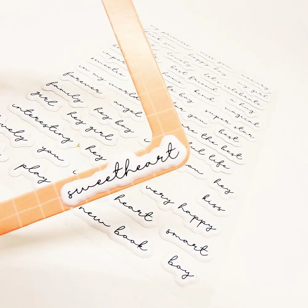 Cute Sweet Wind Gold Stamping Photo Frame Cardboard Sticker Album Journal 12 Pieces Keep Adore