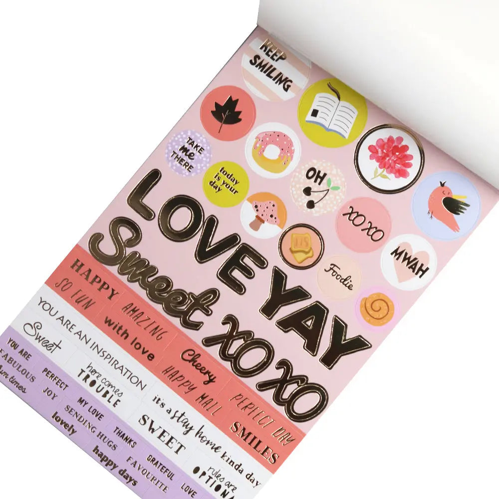 Cute Brunch Series Gilding Sticker Keep Adore