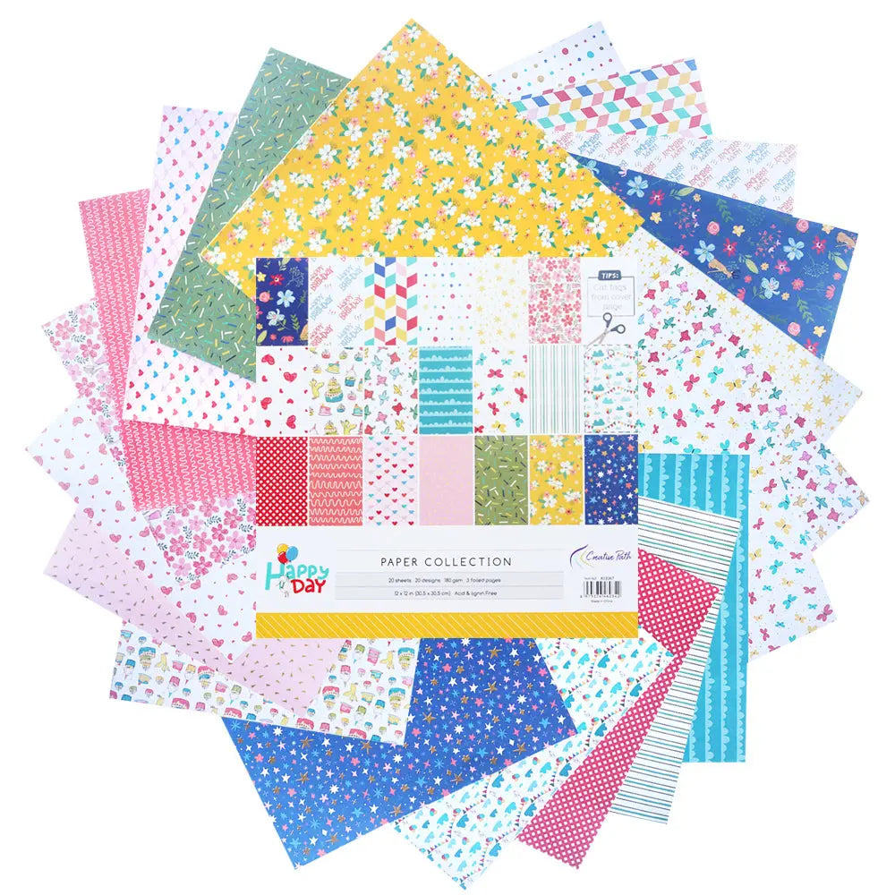 Cute 12-Inch Scrapbook Album Background Paper Small Journal Keep Adore