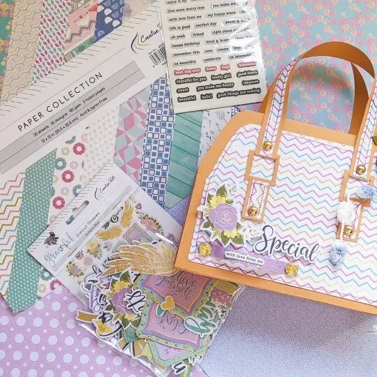 Pink 12-Inch Scrapbook Album Background Paper Journal Keep Adore