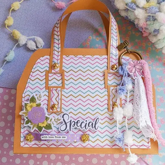 Pink 12-Inch Scrapbook Album Background Paper Journal Keep Adore