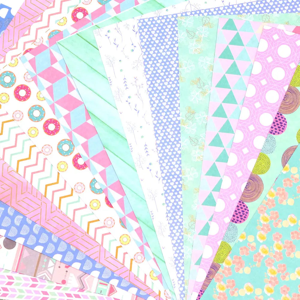 One Side Mixed Background Paper Keep Adore