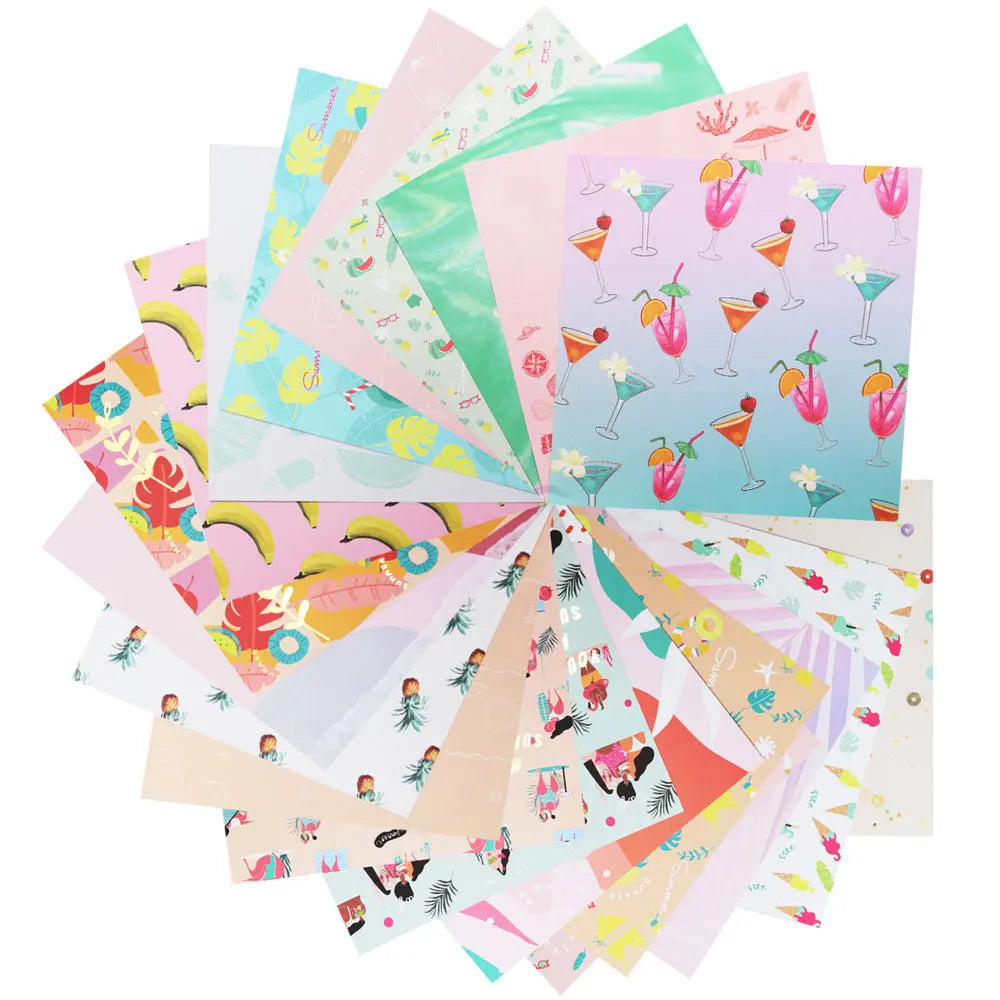 12-Inch Scrapbook Album Background Paper Small Journal Keep Adore