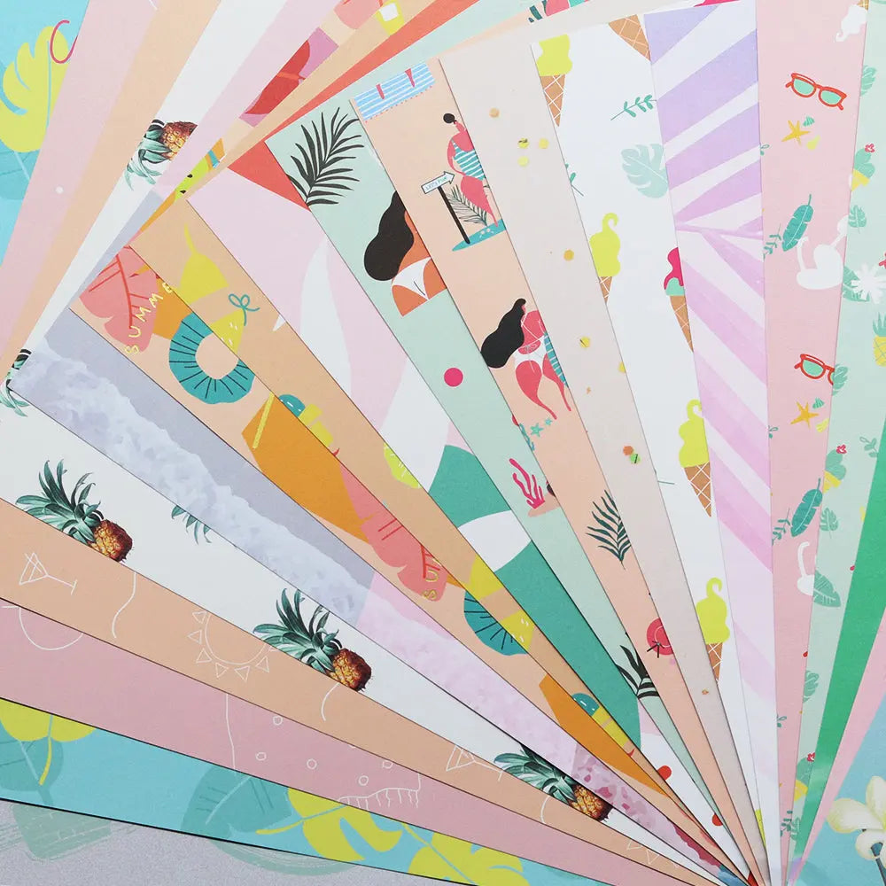 12-Inch Scrapbook Album Background Paper Small Journal Keep Adore