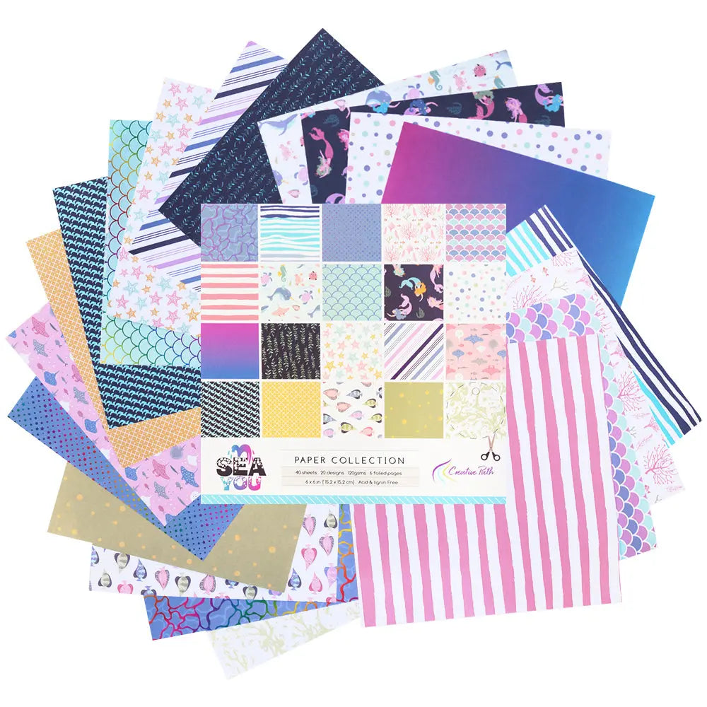 Ocean Sea Wind 6-Inch Scrapbook Album Background Paper Journal Keep Adore