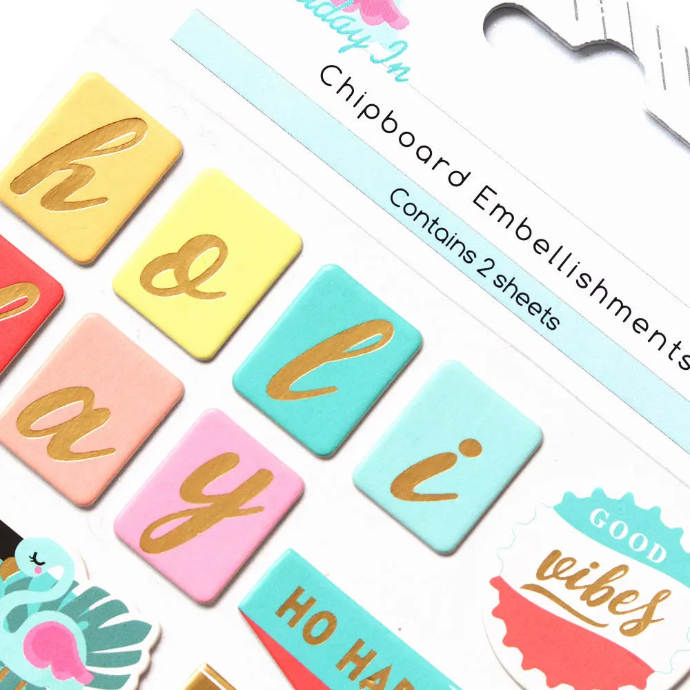 Holiday Gilding Hardboard Stickers Album Journal Stickers Keep Adore