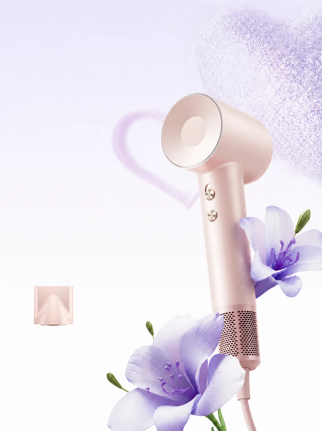 SHYN High-Speed Negative Ion Hair Dryer - Golden Pink