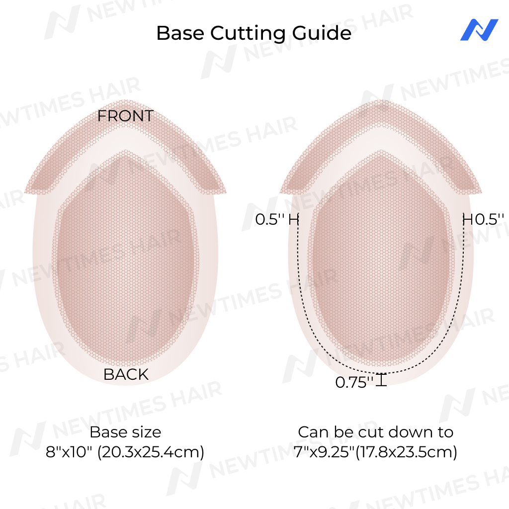 AvenHair Fine Mono Hair System with Clear PU Perimeter and Lace Front