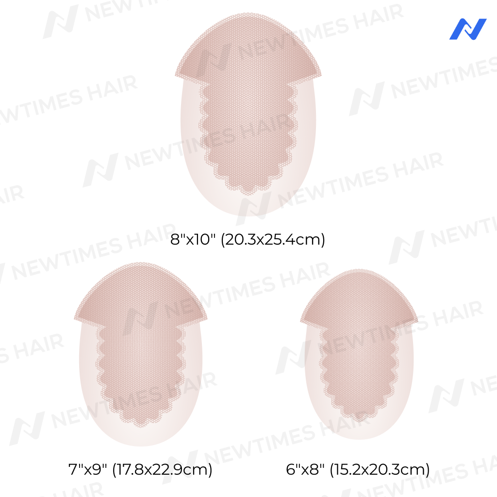 AvenHair Light/Medium French Lace Hair System with PU Sides and Back