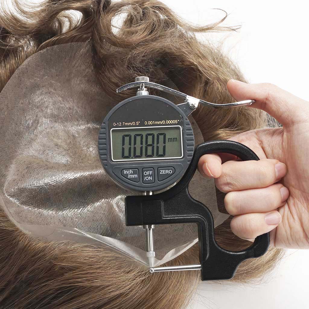 AvenHair 0.08mm Transparent Poly Skin Hair System with Remy Hair