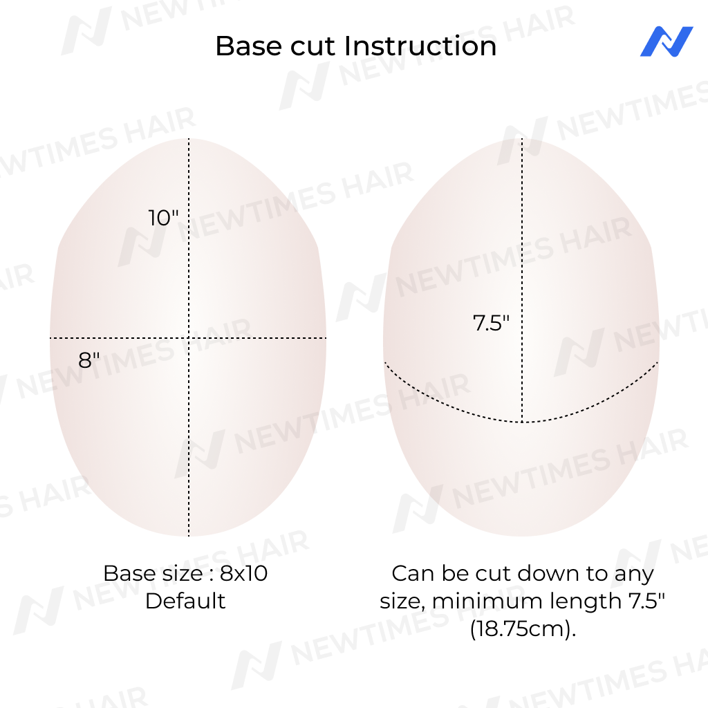 AvenHair 0.08mm Transparent Poly Skin Hair System, 120% Density