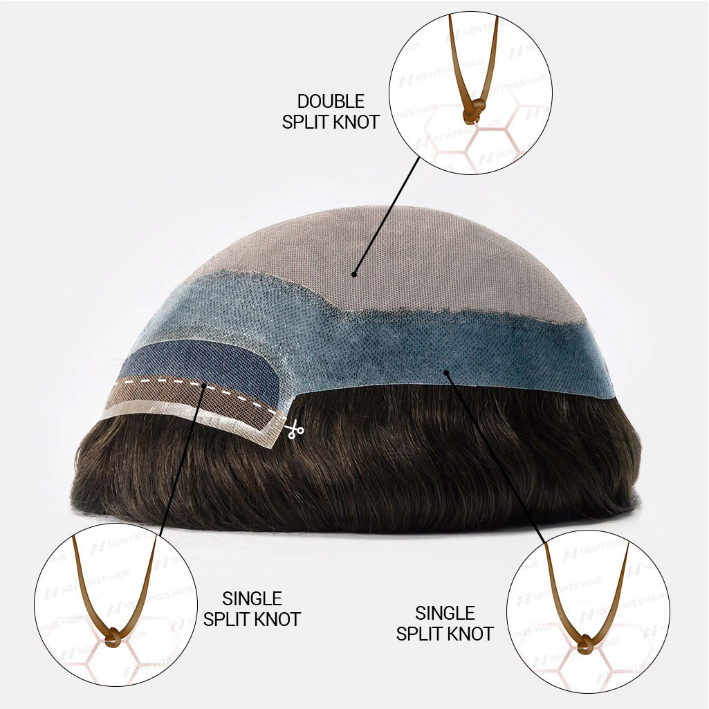 AvenHair HOLLYWOOD Hair System with Thin Skin Perimeter and Lace Front