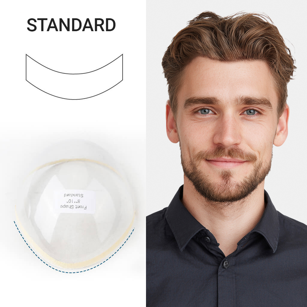 AvenHair 0.08mm Transparent Poly Skin Hair System with Remy Hair