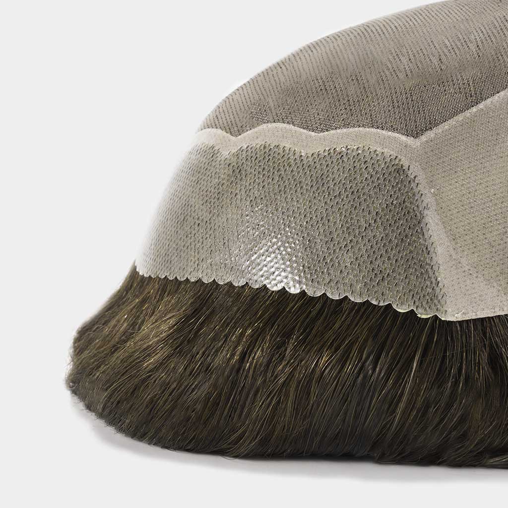 AvenHair Fine Mono Hair System with PU Sides, Back and Scallop Front
